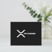 Carte Postale Cryptomonnaie de mème XRP Crypto Le devis standard (Debout devant)