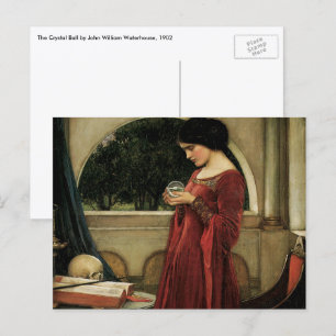 Carte Postale Crystal Ball par John William Waterhouse