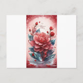 Carte Postale Crystal Blooms of Love : Saint Valentin Salutation (Devant)