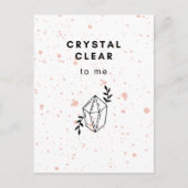 Carte Postale Crystal Clear (Devant)