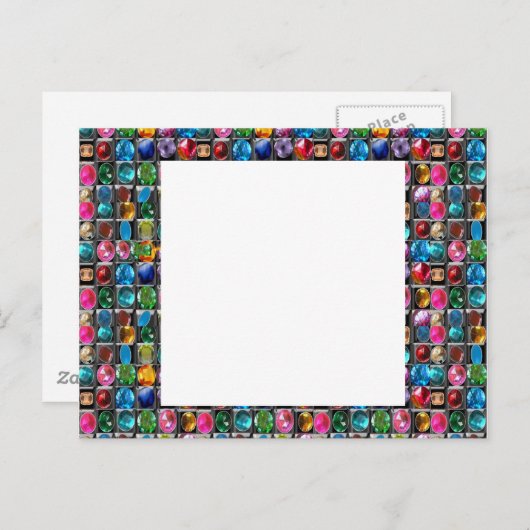 Carte Postale CRYSTAL GEM PEARL FRAME BLANKS : do-it-yourself 20 (Devant / Derrière)