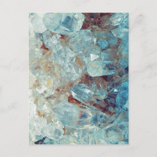 Carte Postale Crystal Quartz bleu paradisiaque (Devant)