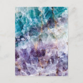 Carte Postale Crystal quartz Turquoise & Violet (Devant)