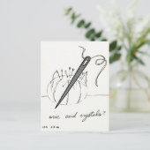 Carte postale Crystals Acide Urique (Debout devant)