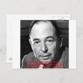 Carte Postale CS Lewis "Surround Yourself" Citations de sagesse (Devant / Derrière)
