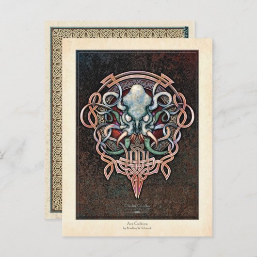 Carte postale Ctheltic Cthulhu (Devant / Derrière)