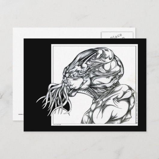 Carte Postale Cthulhu (Devant / Derrière)