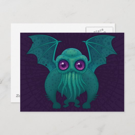 Carte Postale Cthulhu (Devant / Derrière)