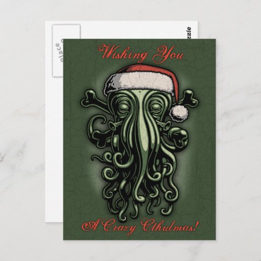Carte Postale Cthulhu Claus (Devant / Derrière)