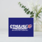 Carte Postale cthulhu pour président - pourquoi se contenter d'u (Debout devant)