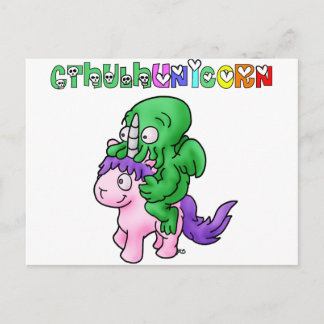 Carte Postale CthulhUnicorn - Jeux de Mots - Francois Ville