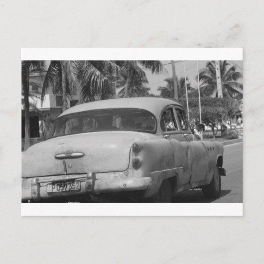 Carte Postale Cuba Car (Devant)