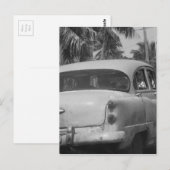 Carte Postale Cuba Car (Devant / Derrière)