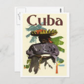 Carte Postale Cuba et la femme créole (Devant / Derrière)