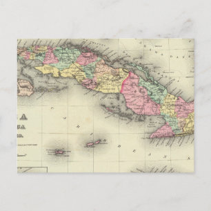 Carte Postale Cuba, Jamaïque Et Porto Rico