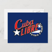 Carte Postale Cuba Libre Motto (Devant / Derrière)