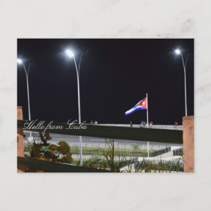Carte Postale Cuba Malecon Night Sea Wall Photo