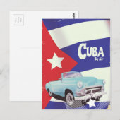 Carte Postale Cuba par avion (Devant / Derrière)