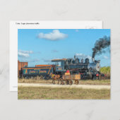 Carte Postale Cuba. Trafic de plantations de sucre. (Devant / Derrière)