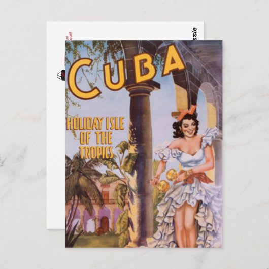 Carte Postale Cuba vintage - (Devant / Derrière)