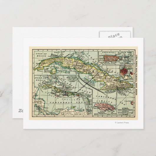 Carte Postale CubaCarte panoramiqueCuba (Devant / Derrière)