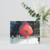 CARTE POSTALE CUBE À 140 BROADWAY (Debout devant)