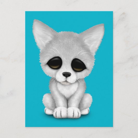 Carte Postale Cube Arctic Fox (Devant)