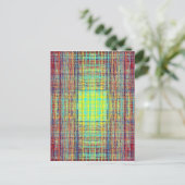 Carte Postale Cube de chaîne de couleur (Debout devant)