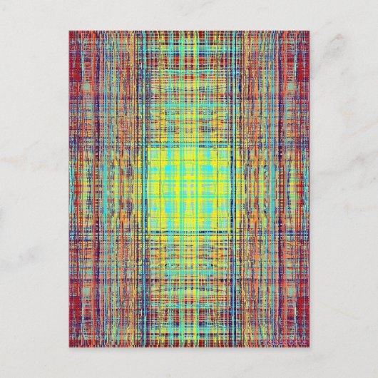 Carte Postale Cube de chaîne de couleur (Devant)