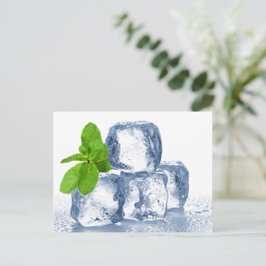 Carte Postale Cube de glace vous-même cool (Debout devant)
