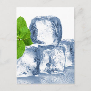 Carte Postale Cube de glace vous-même cool