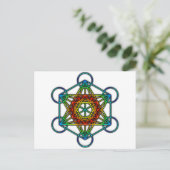 Carte Postale Cube de Metatron (couleur 1) (Debout devant)