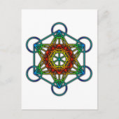 Carte Postale Cube de Metatron (couleur 1) (Devant)