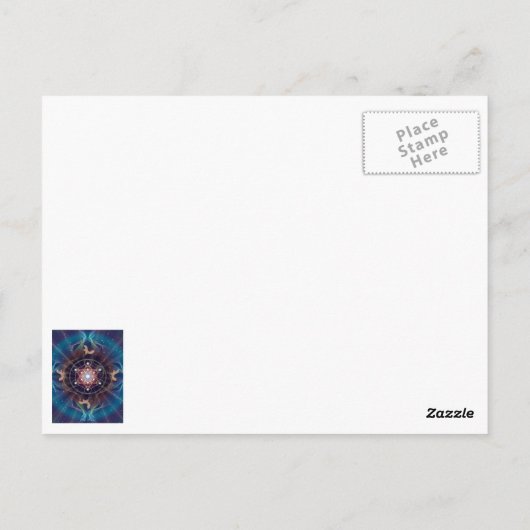 Carte Postale Cube de Metatron - Merkabah - Géométrie sacrée (Dos)