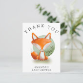 Carte Postale Cube Fox - Merci (Debout devant)