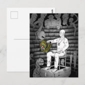 Carte Postale Cube Magique avec Monstres (Devant / Derrière)