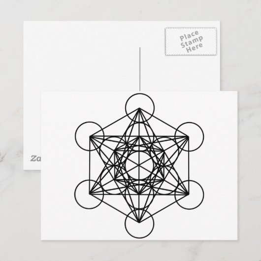 Carte Postale Cube Metatron (Devant / Derrière)