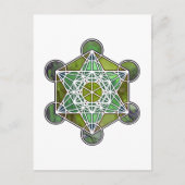 Carte Postale CubeMetatronVert (Devant)