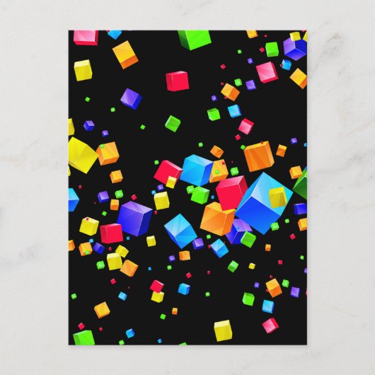 Carte Postale Cubes colorés 2 (Devant)