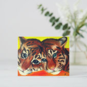 Carte Postale Cubes de tigre (Debout devant)