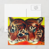 Carte Postale Cubes de tigre (Devant / Derrière)