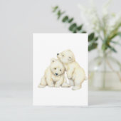 Carte Postale Cubes d'ours polaires (Debout devant)