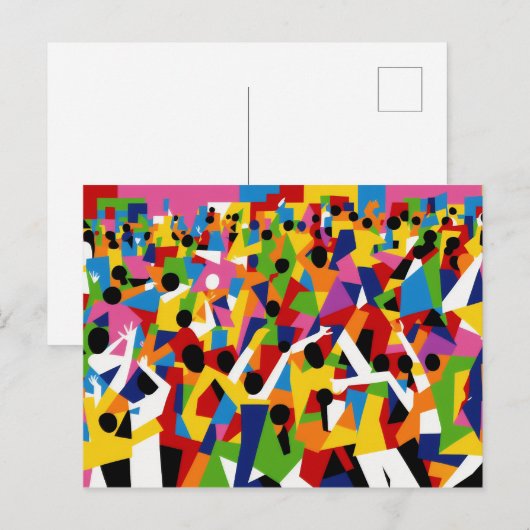 Carte Postale Cubism Dancing (Devant / Derrière)