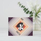 Carte Postale Cubisme Motif Dame de la mode (Debout devant)