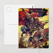 Carte Postale Cuchulain en bataille (Devant / Derrière)