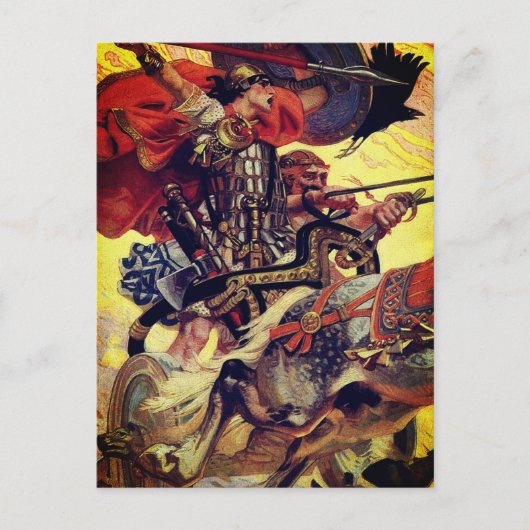 Carte Postale Cuchulain en bataille (Devant)