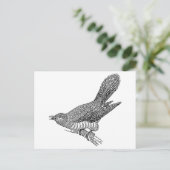 Carte Postale Cuckoo Bird Art (Debout devant)