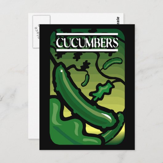 Carte Postale Cucumbers (Devant / Derrière)