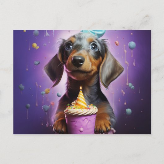 Carte postale Cuddles and Puppy Paws (Devant)