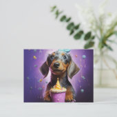 Carte postale Cuddles and Puppy Paws (Debout devant)